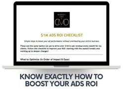 Market Like a CMO  $1M Ads ROI Checklist Image - Exactly-1-1-1