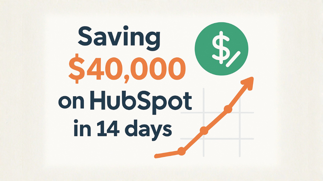Saving $40,000 on HubSpot in 14 Days | Market Like a CMO